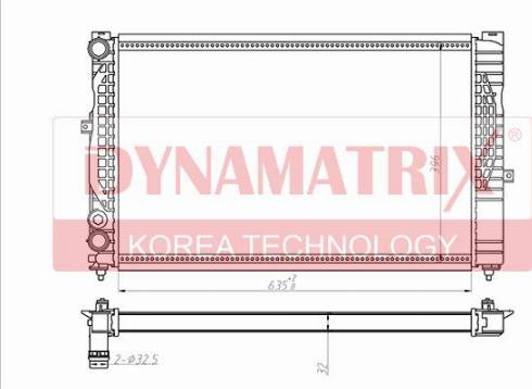 Dynamatrix DR60299 - Радіатор, охолодження двигуна autozip.com.ua