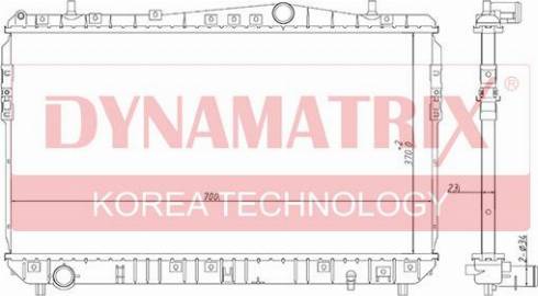 Dynamatrix DR61633 - Радіатор, охолодження двигуна autozip.com.ua