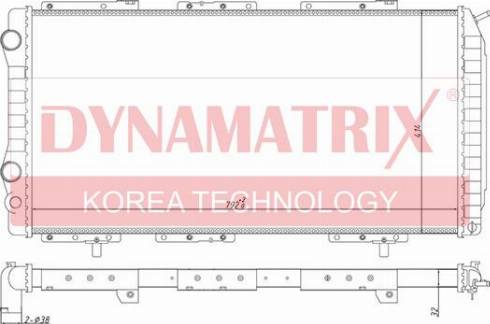 Dynamatrix DR61390 - Радіатор, охолодження двигуна autozip.com.ua