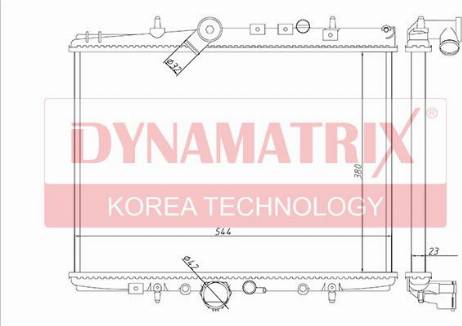 Dynamatrix DR61294A - Радіатор, охолодження двигуна autozip.com.ua