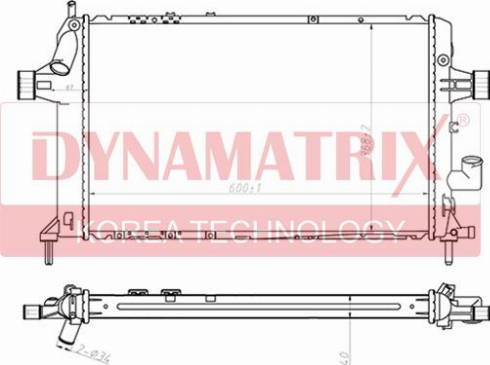 Dynamatrix DR63021A - Радіатор, охолодження двигуна autozip.com.ua