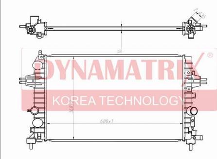 Dynamatrix DR63028A - Радіатор, охолодження двигуна autozip.com.ua