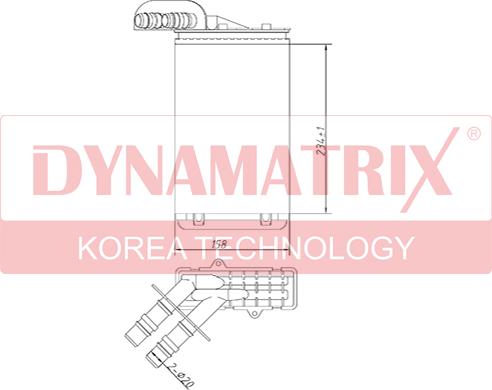 Dynamatrix DR73252 - Теплообмінник, опалення салону autozip.com.ua