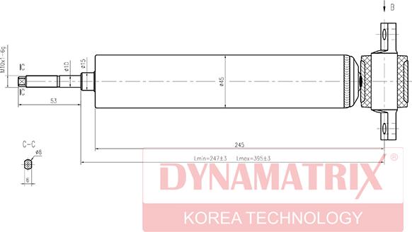 Dynamatrix DSA444050 - Амортизатор autozip.com.ua