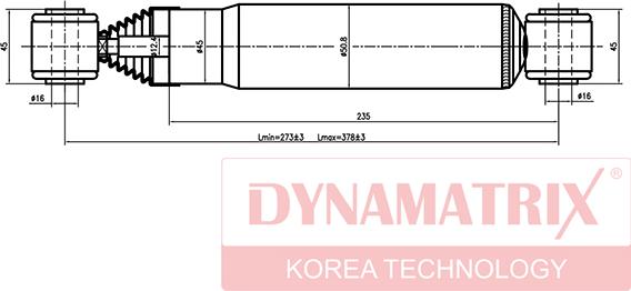 Dynamatrix DSA441066 - Амортизатор autozip.com.ua