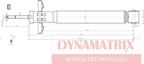 Dynamatrix DSA443209 - Амортизатор autozip.com.ua