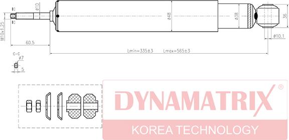 Dynamatrix DSA443230 - Амортизатор autozip.com.ua