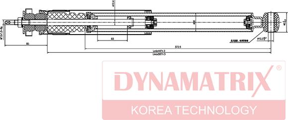 Dynamatrix DSA553198 - Амортизатор autozip.com.ua