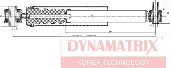 Dynamatrix DSA553803 - Амортизатор autozip.com.ua