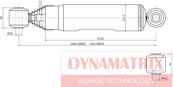 Dynamatrix DSA341166 - Амортизатор autozip.com.ua