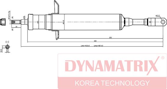 Dynamatrix DSA341842 - Амортизатор autozip.com.ua