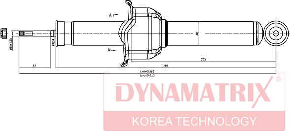 Dynamatrix DSA341261 - Амортизатор autozip.com.ua