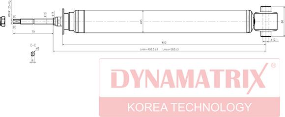 Dynamatrix DSA341231 - Амортизатор autozip.com.ua