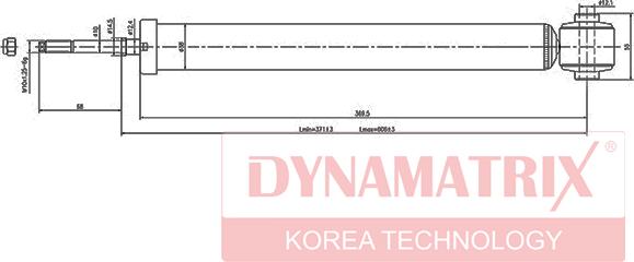 Dynamatrix DSA348002 - Амортизатор autozip.com.ua