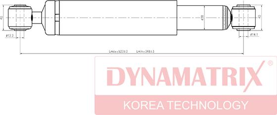 Dynamatrix DSA343319 - Амортизатор autozip.com.ua