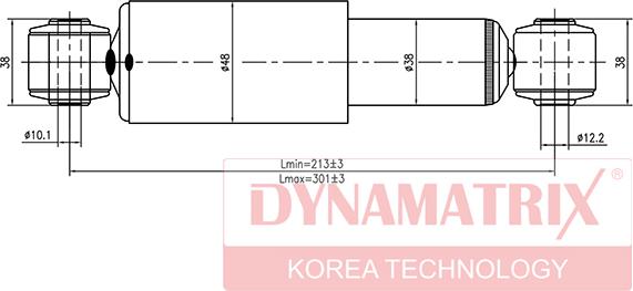 Dynamatrix DSA343269 - Амортизатор autozip.com.ua