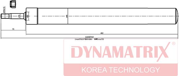 Dynamatrix DSA366007 - Амортизатор autozip.com.ua