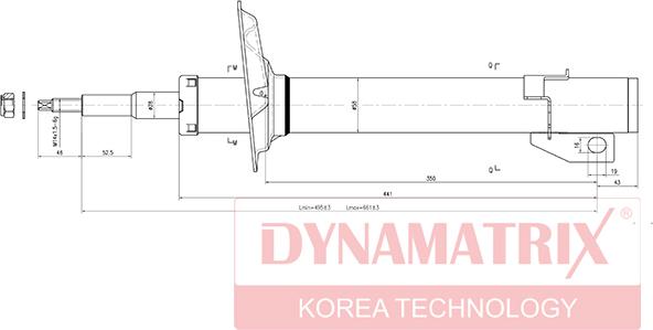 Dynamatrix DSA314572 - Амортизатор autozip.com.ua