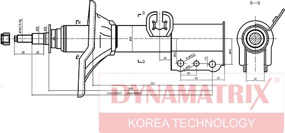 Dynamatrix DSA334034 - Амортизатор autozip.com.ua