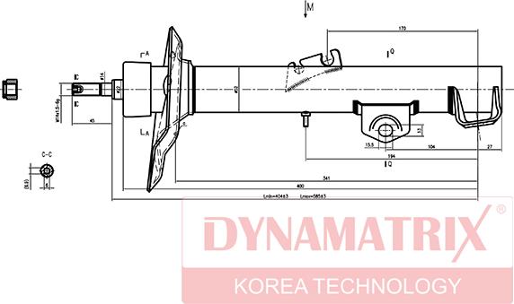 Dynamatrix DSA333909 - Амортизатор autozip.com.ua