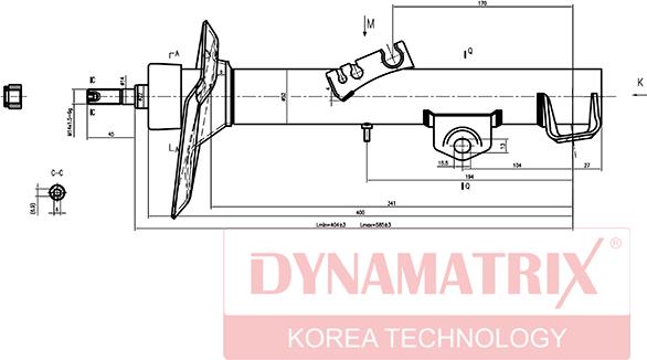 Dynamatrix DSA333910 - Амортизатор autozip.com.ua