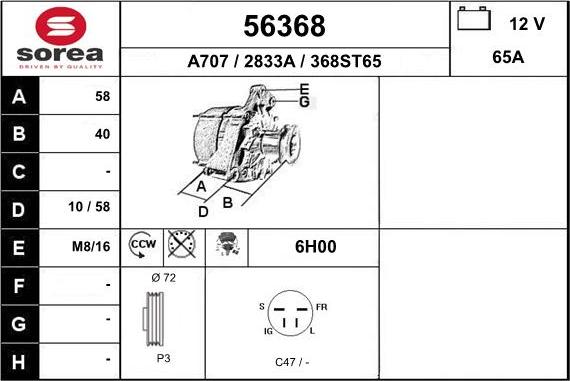 EAI 56368 - Генератор autozip.com.ua