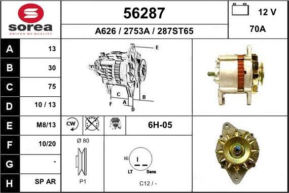 EAI 56287 - Генератор autozip.com.ua