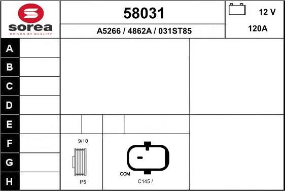 EAI 58031 - Генератор autozip.com.ua