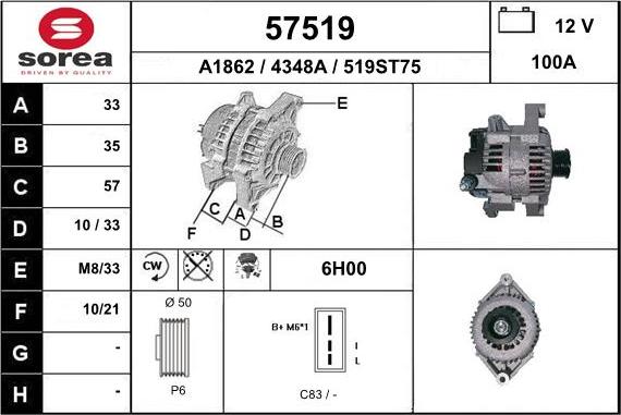 EAI 57519 - Генератор autozip.com.ua