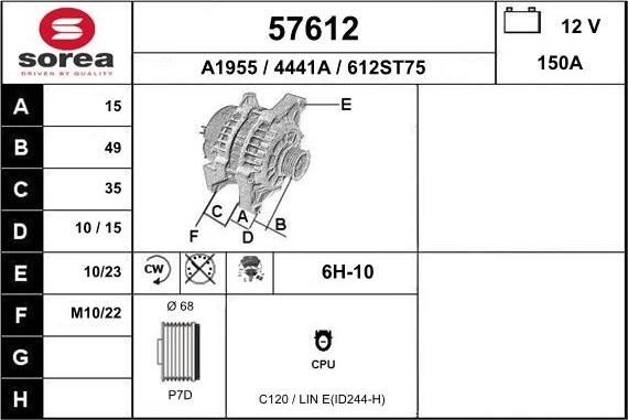 EAI 57612 - Генератор autozip.com.ua