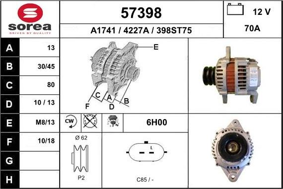 EAI 57398 - Генератор autozip.com.ua