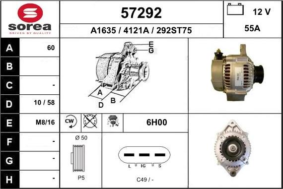 EAI 57292 - Генератор autozip.com.ua