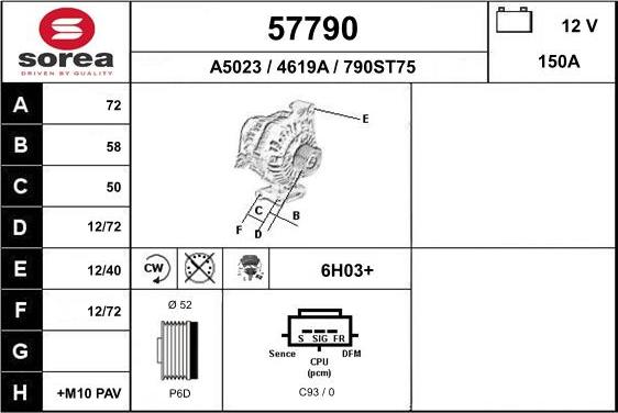 EAI 57790 - Генератор autozip.com.ua