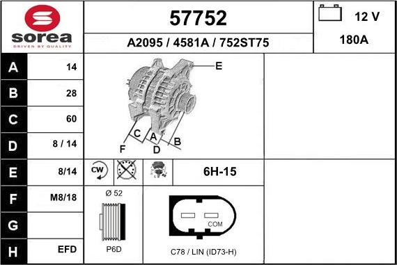 EAI 57752 - Генератор autozip.com.ua