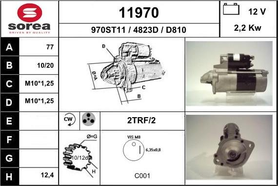 EAI 11970 - Стартер autozip.com.ua