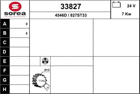 EAI 33827 - Стартер autozip.com.ua
