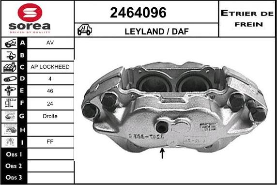 EAI 2464096 - Гальмівний супорт autozip.com.ua