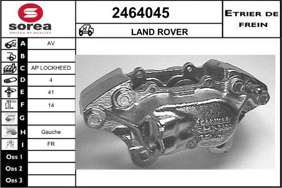 EAI 2464045 - Гальмівний супорт autozip.com.ua