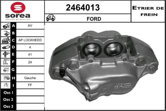 EAI 2464013 - Гальмівний супорт autozip.com.ua