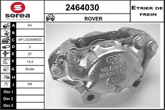 EAI 2464030 - Гальмівний супорт autozip.com.ua