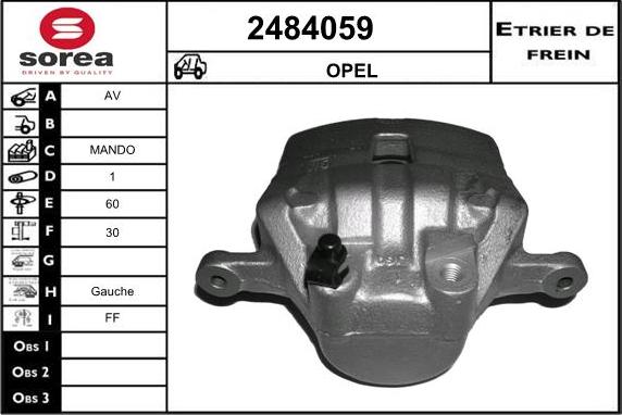 EAI 2484059 - Гальмівний супорт autozip.com.ua