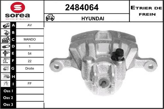 EAI 2484064 - Гальмівний супорт autozip.com.ua