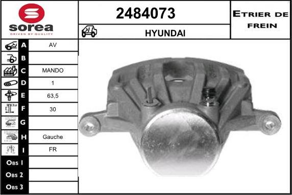 EAI 2484073 - Гальмівний супорт autozip.com.ua