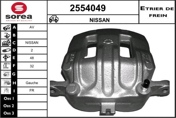 EAI 2554049 - Гальмівний супорт autozip.com.ua