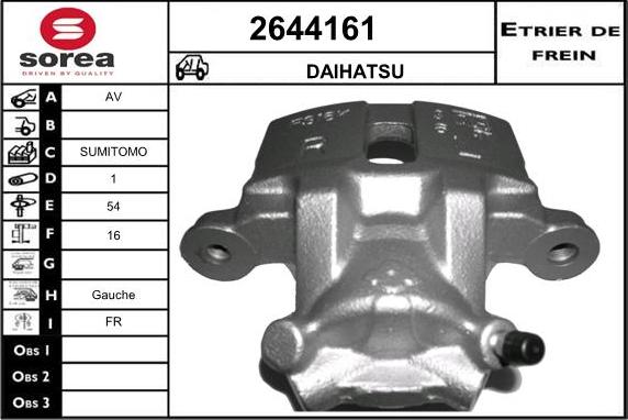 EAI 2644161 - Гальмівний супорт autozip.com.ua