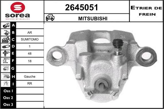 EAI 2645051 - Гальмівний супорт autozip.com.ua