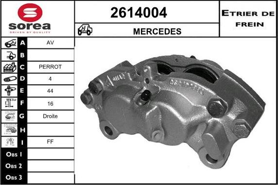 EAI 2614004 - Гальмівний супорт autozip.com.ua