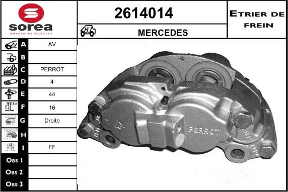 EAI 2614014 - Гальмівний супорт autozip.com.ua