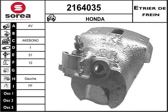 EAI 2164035 - Гальмівний супорт autozip.com.ua