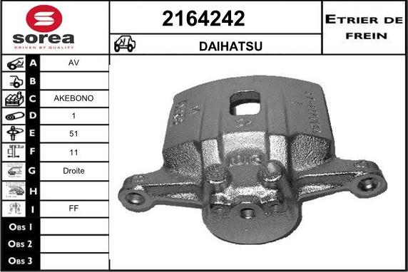 EAI 2164242 - Гальмівний супорт autozip.com.ua